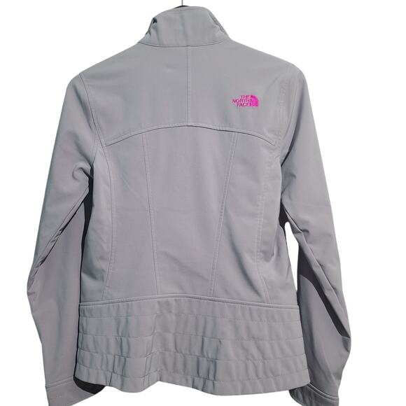 The North Face Calentito 2 WindWall Softshell Jacket Small Gray/Pink GUC - Picture 2 of 7